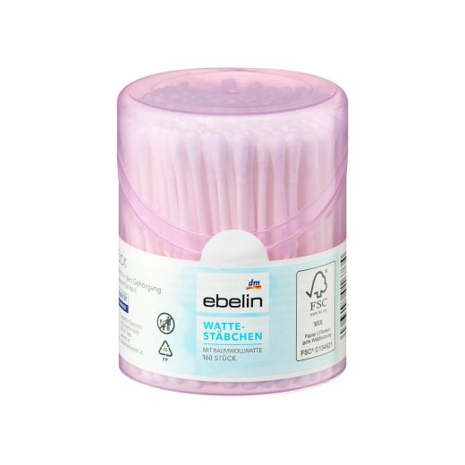 ebelin Wattestäbchen Box